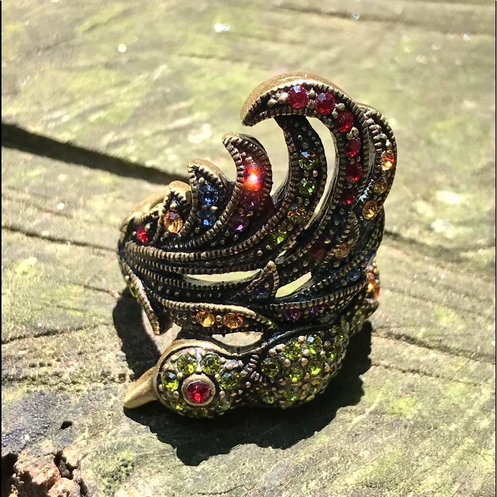HEIDI DAUS BIRD OF PARADISE RING